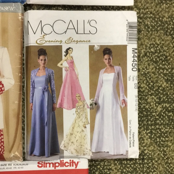 8 vintage 70-80s women's clothing sewing patterns sizes small- plus size - Picture 5 of 8